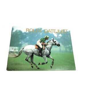 Authentic Rolex Datejust 80's Vintage 1988 Green Booklet Manual 593.56